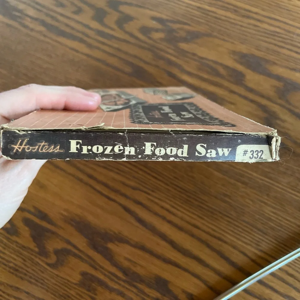 Vintage 1950s Hostess Brown Handle Frozen Food Saw